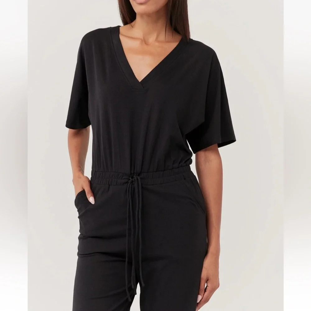 Pact Charlie Jumpsuit Black Sz Medium - Picture 3 of 16